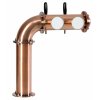 Výčepní stojan L2 měděný komplet kohouty pákové medailony LED čelní přímé dochlazení kohoutů zozadu