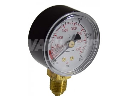 Manometer CO2 vysoký tlak 250 bar