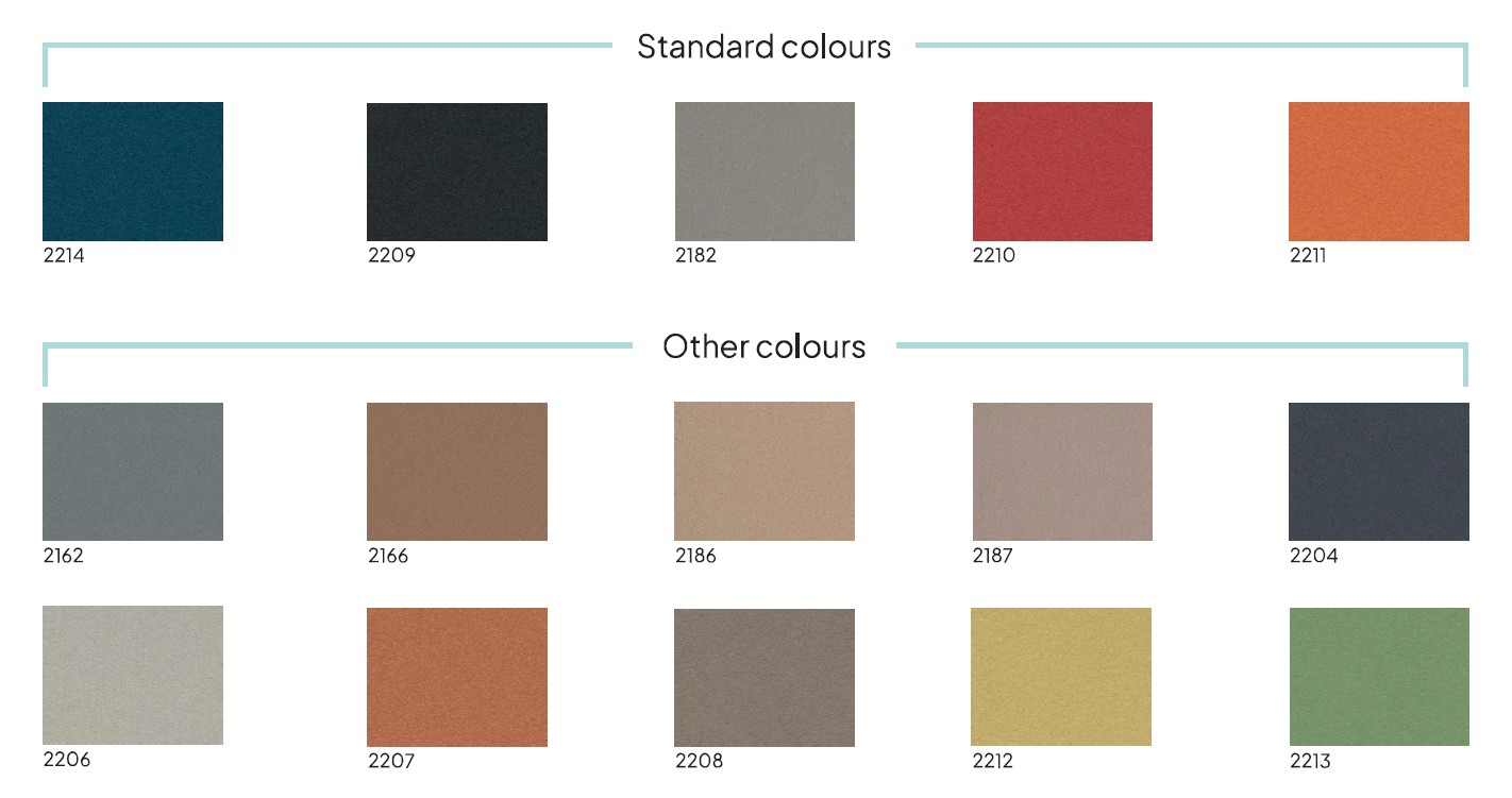 Paleta barev Bulletin