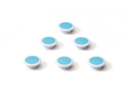 Magnety na skleněné tabule - sada 6 ks - modré