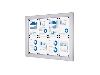 Venkovní vitrína Alpha - 8xA4