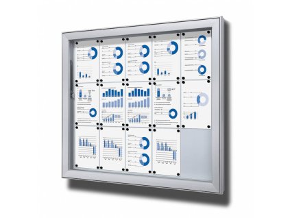 Venkovní uzamykatelná vitrína SCL - 6xA8