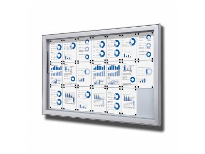 Venkovní uzamykatelná vitrína SCL - 6xA10