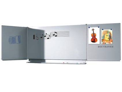 Křídlová tabule Triptych - bílá