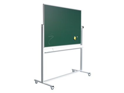 Oboustranná pojízdná tabule - keramická, zelená