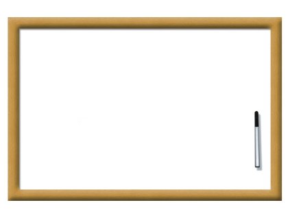 Tabule LUX, bílá - rám buk