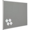 Nástěnka Softline, filcová - šedá