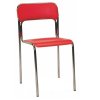 Plastová židle Askona - červená