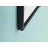 Tabule Softline v černém rámu - detail rohu