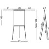 Flipchart Standard Plus - rozměry