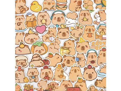 Korejská capybara-Samolepkový balíček
