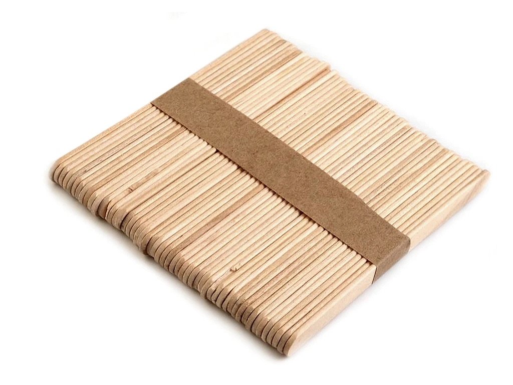 Dřevěné špachtle 11,4 cm – malé, balení 50 ks – detail produktu