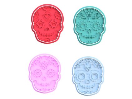 vykrajovátko s obtiskem – den mrtvých (day of the dead)