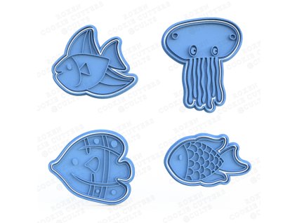 tvůrčí sada vykrajovátek – ryby