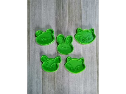 tvůrčí sada vykrajovátek – zvířata z lesa 2