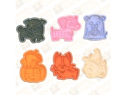 vykrajovátka pro děti – pejsci  halloween motiv