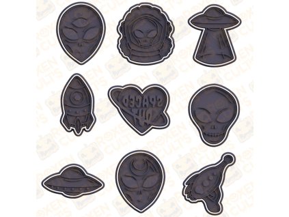 tematické vykrajovátko – halloween  ufo