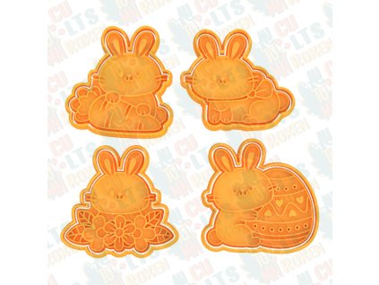 vykrajovátka na figurky a ozdoby – velikonoční zajíčci 3