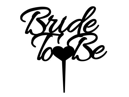 Svatební dortový zápich - Zápich na dort - bride to be