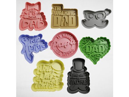 vykrajovátka na figurky a ozdoby – sada vykrajovátek  den otců