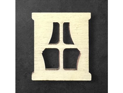 okno k dalšímu tvoření - č.14 – dřevěná dekorace