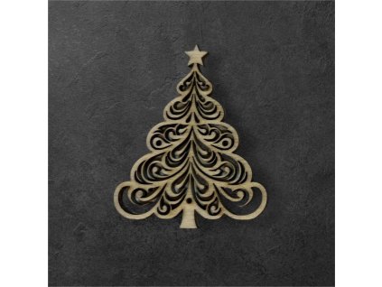 vánoční strom k dalšímu tvoření - č.1 – dřevěná dekorace