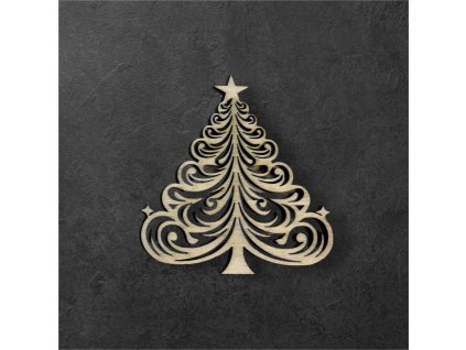vánoční strom k dalšímu tvoření - č.2 – dřevěná dekorace