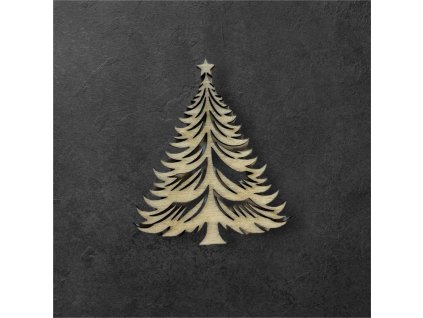 vánoční strom k dalšímu tvoření - č.3 – dřevěná dekorace