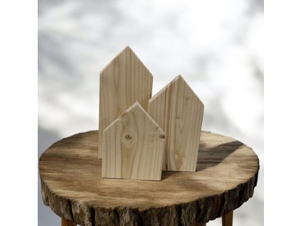 dřevěný domeček 6. (9x1,9cm) – dřevěná dekorace
