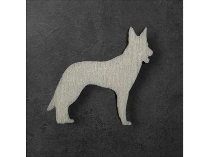 pejsek k dalšímu tvoření - č.2 – dřevěná dekorace