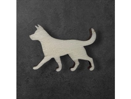 pejsek k dalšímu tvoření - č.4 – dřevěná dekorace