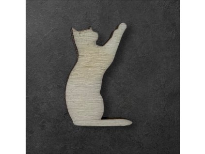 kočička k dalšímu tvoření - č.2 – dřevěná dekorace