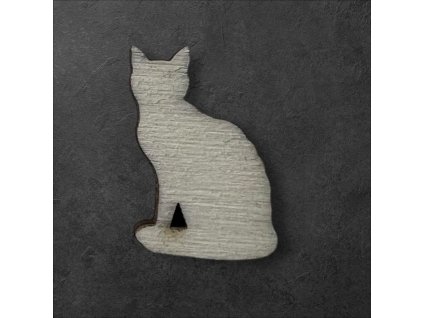 kočička k dalšímu tvoření - č.5 – dřevěná dekorace