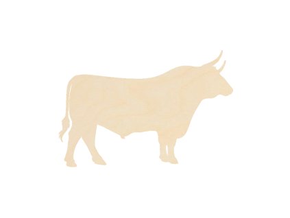 býk k dalšímu tvoření - č.1 – dřevěná dekorace