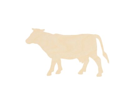 kráva k dalšímu tvoření - č.1 – dřevěná dekorace