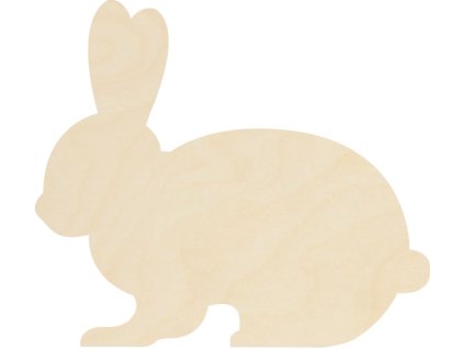 králík k dalšímu tvoření - č.1 – dřevěná dekorace