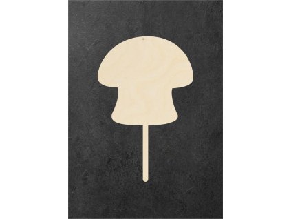 dřevěný zápich k dotvoření – domeček 9 – dřevěná dekorace