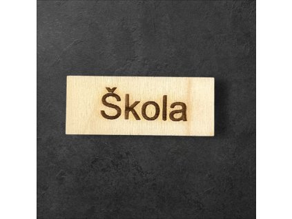 cedule škola k dalšímu tvoření - č.1 – dřevěná dekorace