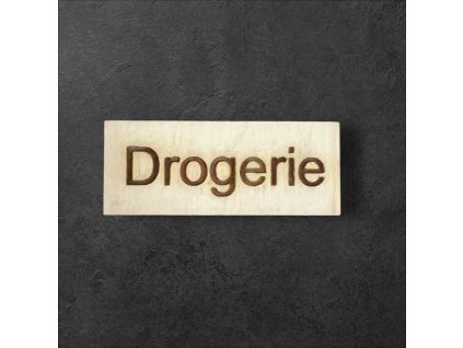 cedule drogerie k dalšímu tvoření - č.1 – dřevěná dekorace