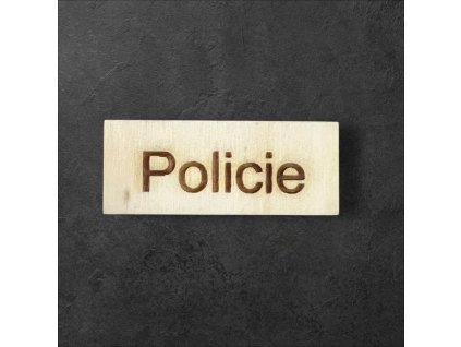 cedule policie k dalšímu tvoření - č.1 – dřevěná dekorace