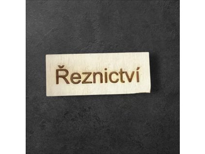 cedule řeznictví k dalšímu tvoření - č.1 – dřevěná dekorace