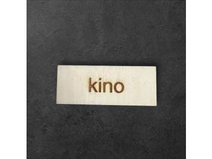 cedule kino k dalšímu tvoření - č.1 – dřevěná dekorace