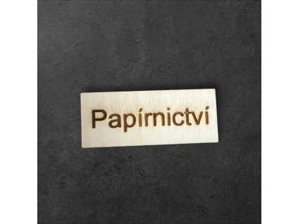cedule papírnictví k dalšímu tvoření - č.1 – dřevěná dekorace