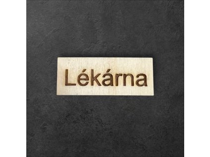 cedule lékárna k dalšímu tvoření - č.1 – dřevěná dekorace