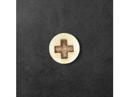 kříž v kolečku k dalšímu tvoření - č.1 – dřevěná dekorace