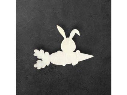 zajíc k dalšímu tvoření - č.1 – dřevěná dekorace