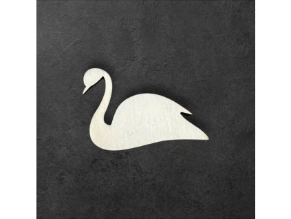 labuť k dalšímu tvoření - č.1 – dřevěná dekorace