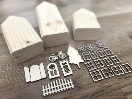 Sada 3 domek s doplky - 3