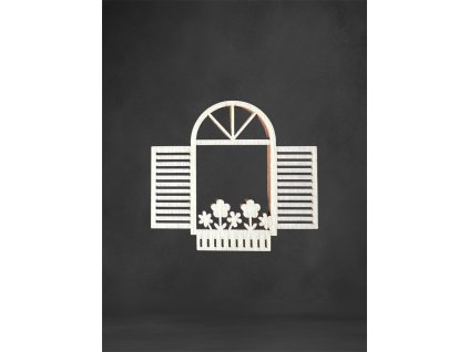 okno k dalšímu tvoření - č.34 – dřevěná dekorace