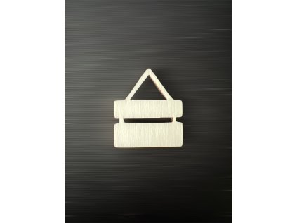 prázdná cedule k dalšímu tvoření - č.11 – dřevěná dekorace